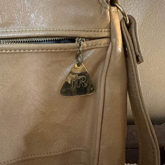 Vintage Julius Resnick Tan Faux Leather Handbag - Picture 2 of 14